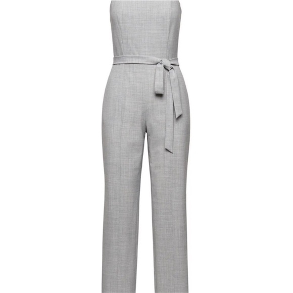 Banana Republic Wool Gray Jumpsuit Size 8 - Picture 3 of 4